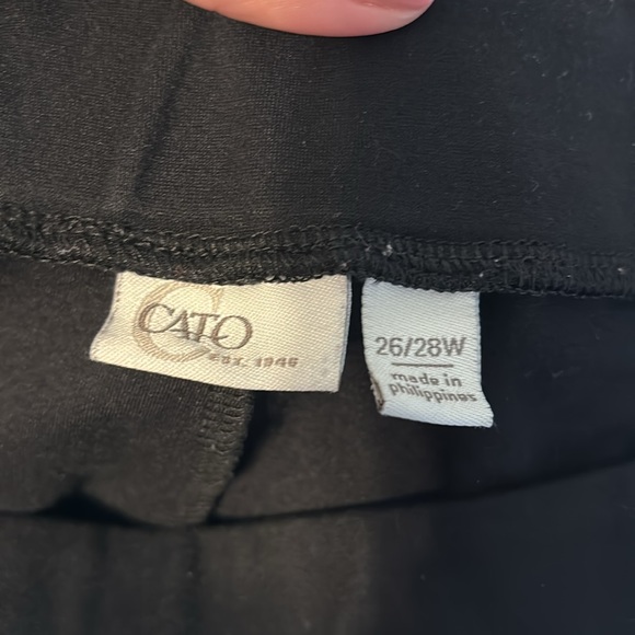 Black Cato Leggings Size 26/28W - Picture 4 of 4
